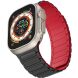 Ремінець Deexe Magnetic Band для Apple Watch 46 / 45 / 44 / SE 44 / 42 (Series 1-3) / Ultra / Ultra 2 / Ultra 3 - Black / Red (251890BR). Фото 4 з 4