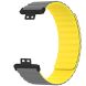 Ремешок Deexe Magnetic Band для Huawei Watch Fit - Grey / Yellow (258717HY). Фото 2 из 3