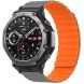 Ремінець Deexe Magnetic Band для Xiaomi Amazfit T-ReX 3 - Grey / Orange (382701HO). Фото 3 з 3