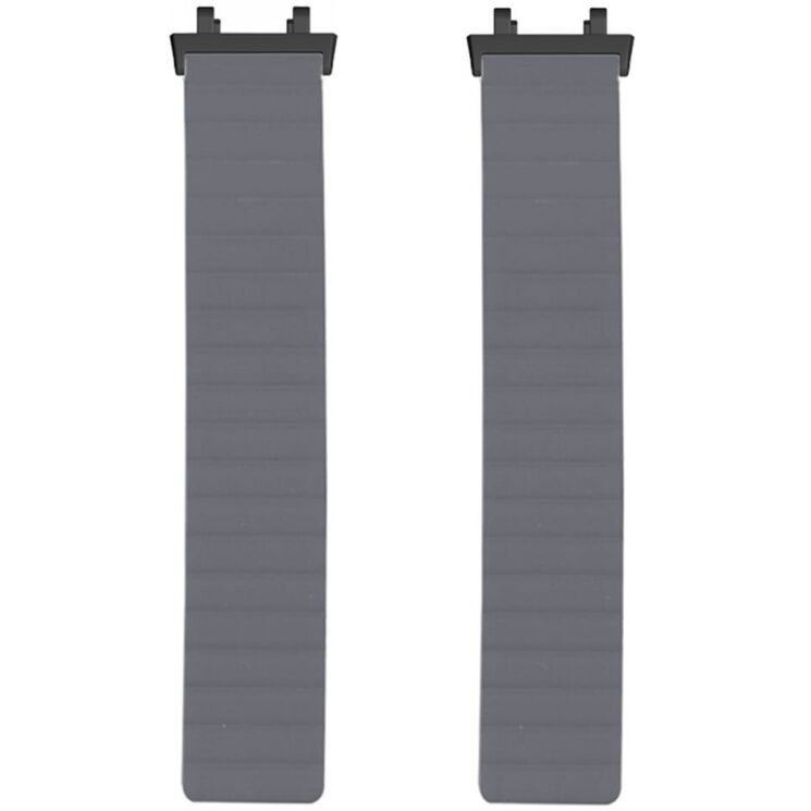 Ремінець Deexe Magnetic Band для Xiaomi Amazfit T-ReX 3 - Grey / Orange: фото 2 з 3