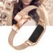 Ремінець Deexe Milanese Bracelet для Xiaomi Mi Band 7 - Rose Gold (298707RG). Фото 5 з 7
