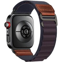Ремінець Deexe Nylon Leather для Huawei Watch 5 / Fit 5 Pro / Fit 4 / Fit 4 Pro / Fit 3 - Indigo: фото 1 з 7