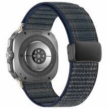 Ремешок Deexe Nylon Strap для Samsung Galaxy Watch Ultra (47mm) / Ultra (2025) - Dark Blue: фото 1 из 5