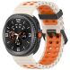 Ремешок Deexe Ocean Strap для Samsung Galaxy Watch 8 (40/44mm) / 8 Classic - Starlight / Orange (384117SO). Фото 2 из 6