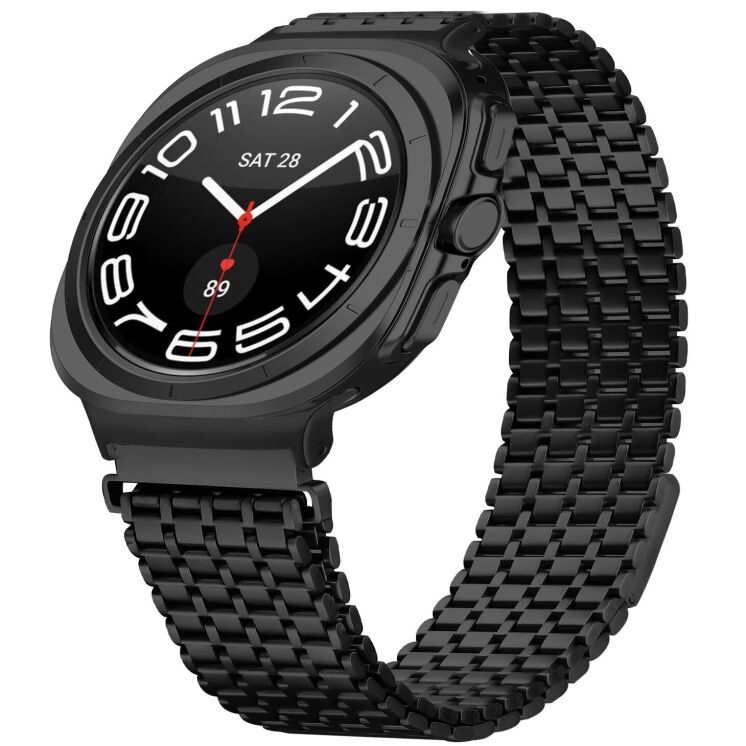 Ремешок Deexe Pulsar для Samsung Galaxy Watch Ultra (2025) - Black: фото 2 из 7