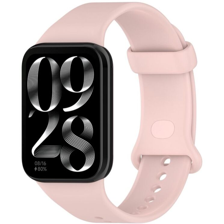 Ремешок Deexe Silicone Band для Xiaomi Mi Smart Band 9 Pro - Pink: фото 4 из 12