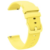 Ремінець Deexe Soft Silicone для годинників з шириною кріплення 18 мм - Yellow: фото 1 з 7