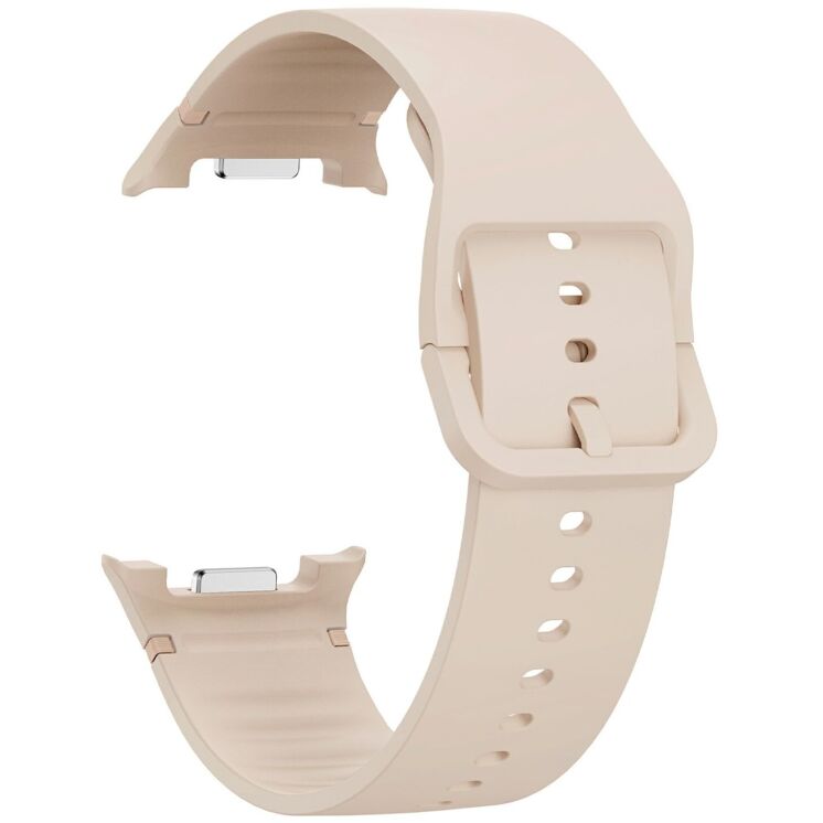 Ремінець Deexe Soft Silicone для Samsung Galaxy Watch 8 (40/44mm) / 8 Classic - Starlight: фото 1 з 6