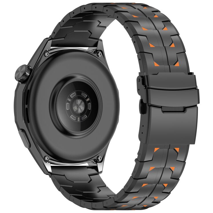 Ремінець для годинника UniCase Titan Pro для годинників з шириною кріплення 22мм - Black / Orange: фото 2 з 8