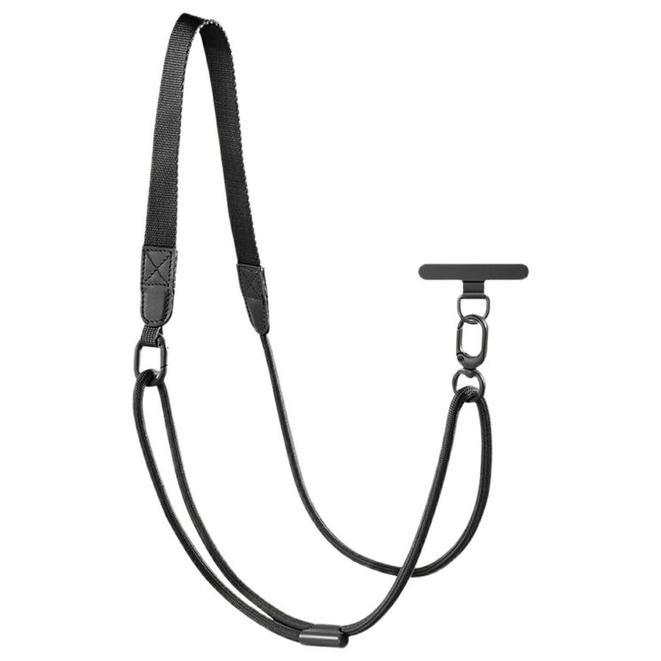 Ремешок для смартфона Deexe Lanya - Black (983023B) Ремешок для смартфона Deexe Lanya - Black: фото 1 из 7