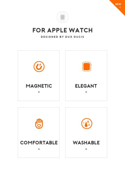 Ремешок DUX DUCIS Leather Chain для Apple Watch 46 / 45 / 44 / SE 44 / 42 (Series 1-3) / Ultra / Ultra 2 - Beige: фото 4 из 14