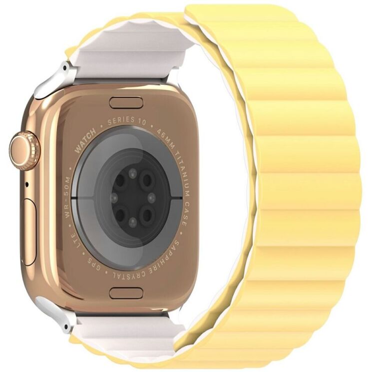 Ремешок DUX DUCIS SD Series для Apple Watch 42 (Series 10) / 41 / 40 / SE 40 / 38 - Yellow / Starlight: фото 1 из 10