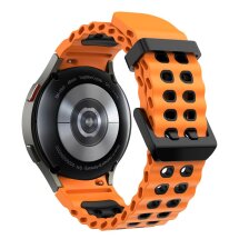 Ремінець KALEBOL Ocean Strap для Samsung Galaxy Watch 4 / 4 Classic / 5 / 5 Pro / 6 / 6 Classic / 7 / FE - Orange / Black: фото 1 з 9