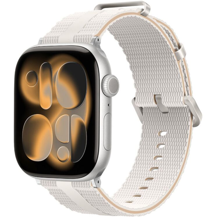 Ремінець Reframe Sport Linear для Apple Watch 46 / 45 / 44 / SE 44 / 42 (Series 1-3) / Ultra / Ultra 2 / Ultra 3 - Starlight / Milk Tea: фото 2 з 5