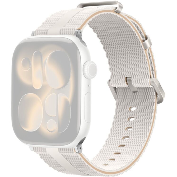 Ремінець Reframe Sport Linear для Apple Watch 46 / 45 / 44 / SE 44 / 42 (Series 1-3) / Ultra / Ultra 2 / Ultra 3 - Starlight / Milk Tea: фото 1 з 5