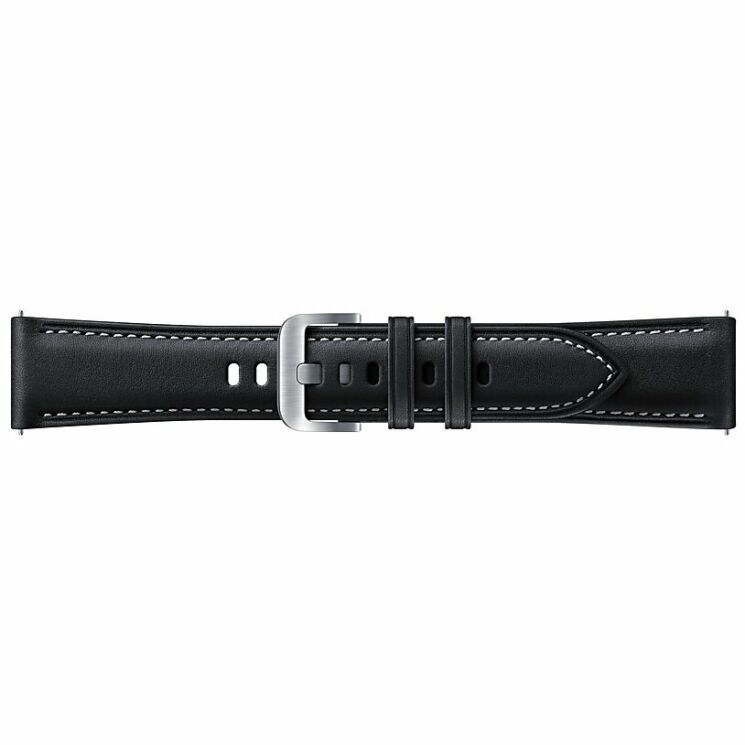 Ремешок Ridge Stitch Leather Band для Samsung Galaxy Watch 3 (41mm) ET-SLR85SBEGRU - Black: фото 2 из 3