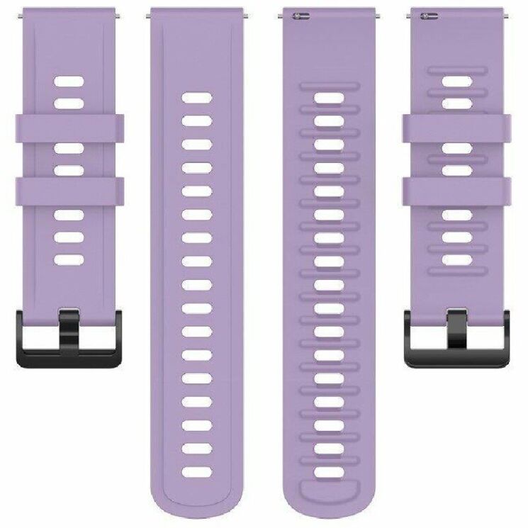 Ремінець UniCase Silicone Strap для годинників з шириною кріплення 20мм - Light Purple: фото 3 з 6
