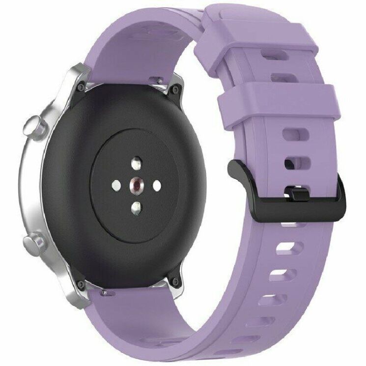 Ремінець UniCase Silicone Strap для годинників з шириною кріплення 20мм - Light Purple: фото 2 з 6