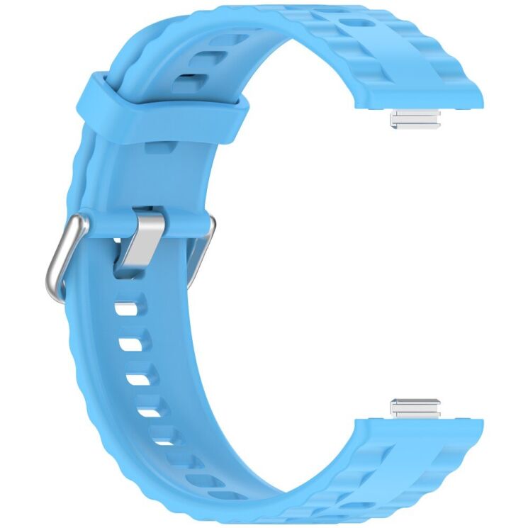 Ремешок UniCase Silicone Strap для Huawei Watch Fit 3 / Fit 4 / Fit 4 Pro - Sky Blue: фото 2 из 7