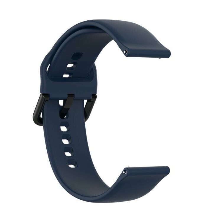 Ремешок UniCase Silicone Strap для Samsung Watch Active / Active 2 40mm / Active 2 44mm - Dark Blue: фото 2 из 3
