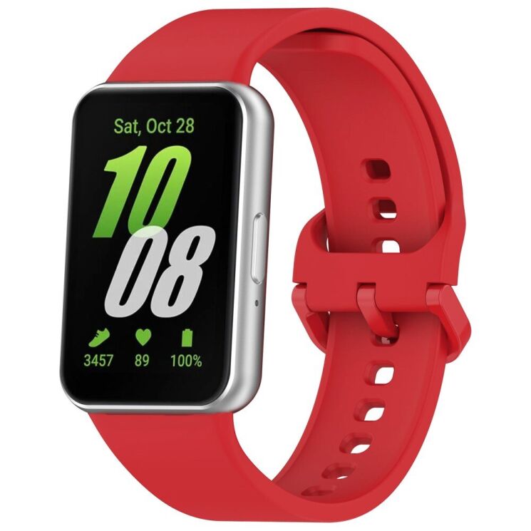 Ремінець UniCase Soft Silicone для Samsung Galaxy Fit 3 - Red: фото 1 з 9
