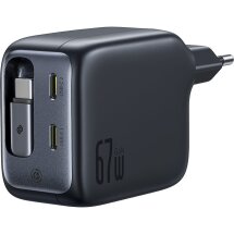 Сетевое зарядное устройство Baseus EnerCore CJ11 3C (67W) + кабель Type-C (E0121E00) - Black: фото 1 из 16