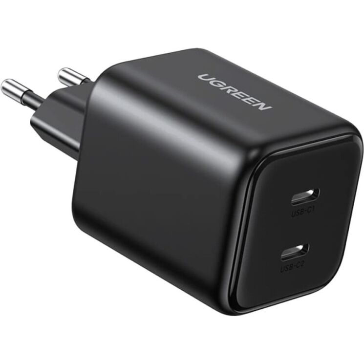 Мережевий зарядний пристрій UGREEN X526 45W 2Type-C (65058) - Black: фото 2 з 11