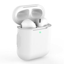 Силиконовый чехол Deexe Silicone Case для Apple AirPods 1 / 2 - White: фото 1 из 7