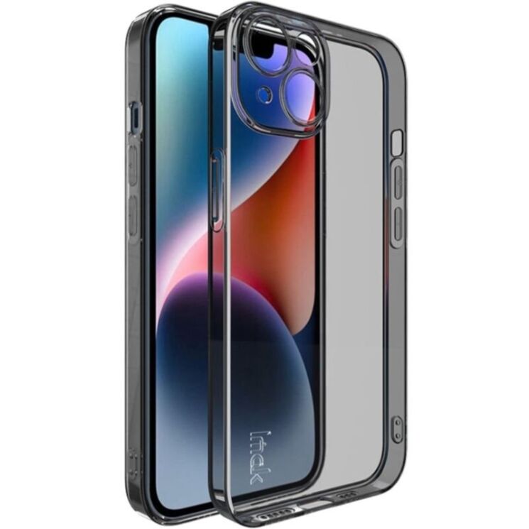 Силиконовый чехол IMAK UX-5 Series для Apple iPhone 14 - Transparent Black: фото 1 из 7
