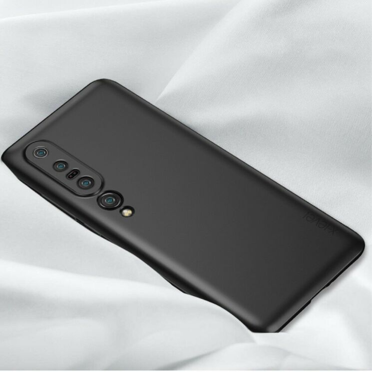 Силиконовый чехол X-LEVEL Matte для Xiaomi Mi 10 Pro - Black: фото 1 из 7