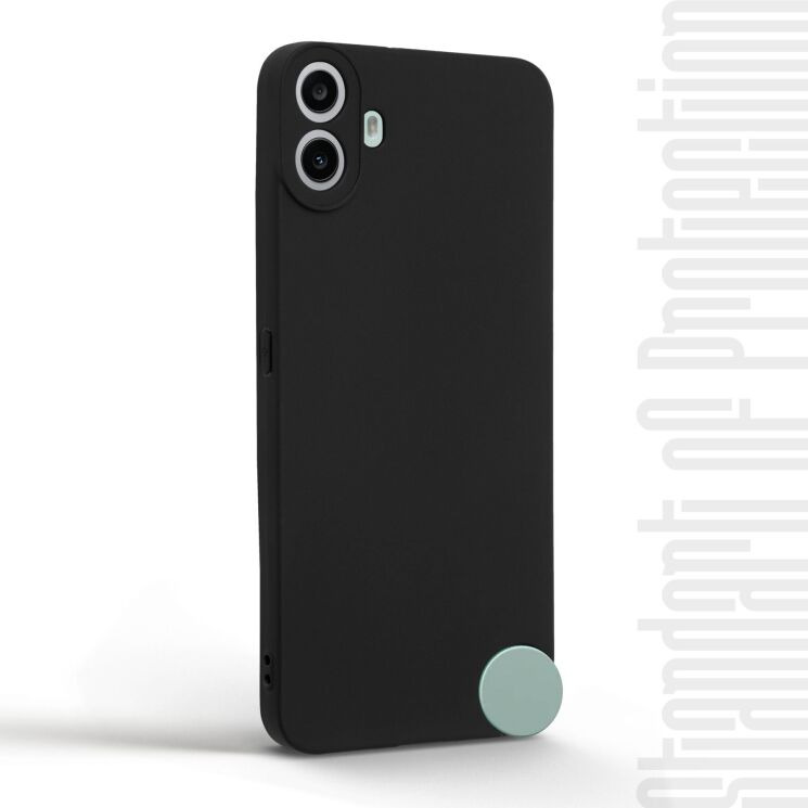 Силиконовый (TPU) чехол ArmorStandart Matte Slim Fit для CMF by Nothing Phone 1 - Black: фото 2 из 5
