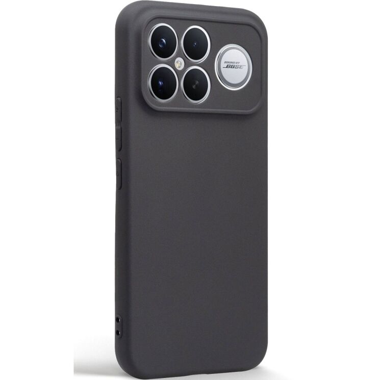 Силиконовый (TPU) чехол ArmorStandart Matte Slim Fit для Xiaomi Poco F8 Ultra - Black: фото 2 из 5