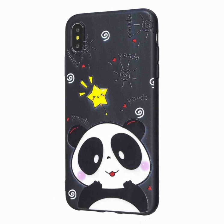 Силіконовий (TPU) чохол Deexe Life Style для Apple iPhone Xs Max - Panda: фото 3 з 8