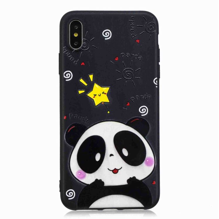 Силіконовий (TPU) чохол Deexe Life Style для Apple iPhone Xs Max - Panda: фото 2 з 8