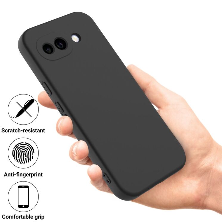 Силиконовый (TPU) чехол Deexe Silicone Case для Google Pixel 10a - Red: фото 2 из 8
