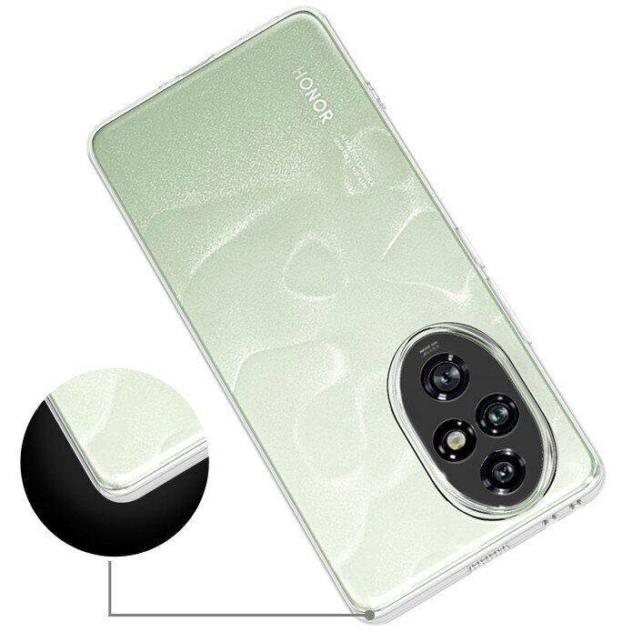 Силіконовий (TPU) чохол Deexe UltraThin для Honor 200 - Transparent: фото 4 з 5