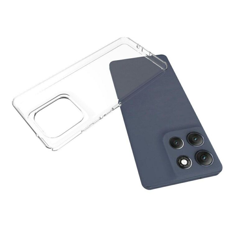 Силіконовий (TPU) чохол Deexe UltraThin для Motorola Moto G86 Power - Transparent: фото 3 з 5