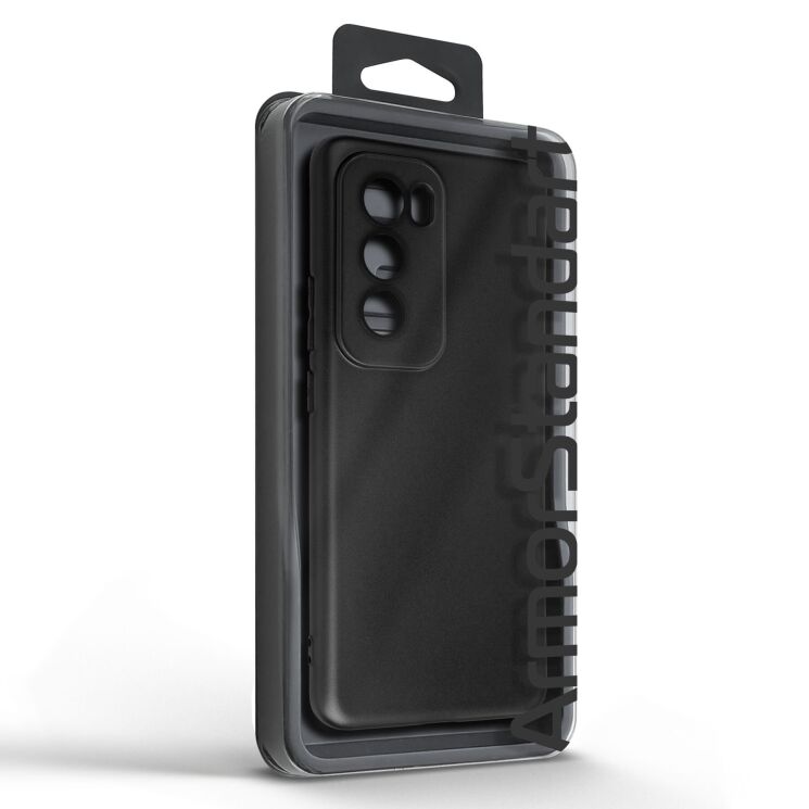 Силиконовый (TPU) чехол для ArmorStandart Matte Slim Fit для OPPO Reno12 Pro - Black: фото 5 из 5