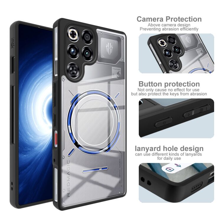 Силиконовый (TPU) чехол IMAK UX-9A Series для ZTE Nubia Red Magic 11 Pro - Black: фото 4 из 8