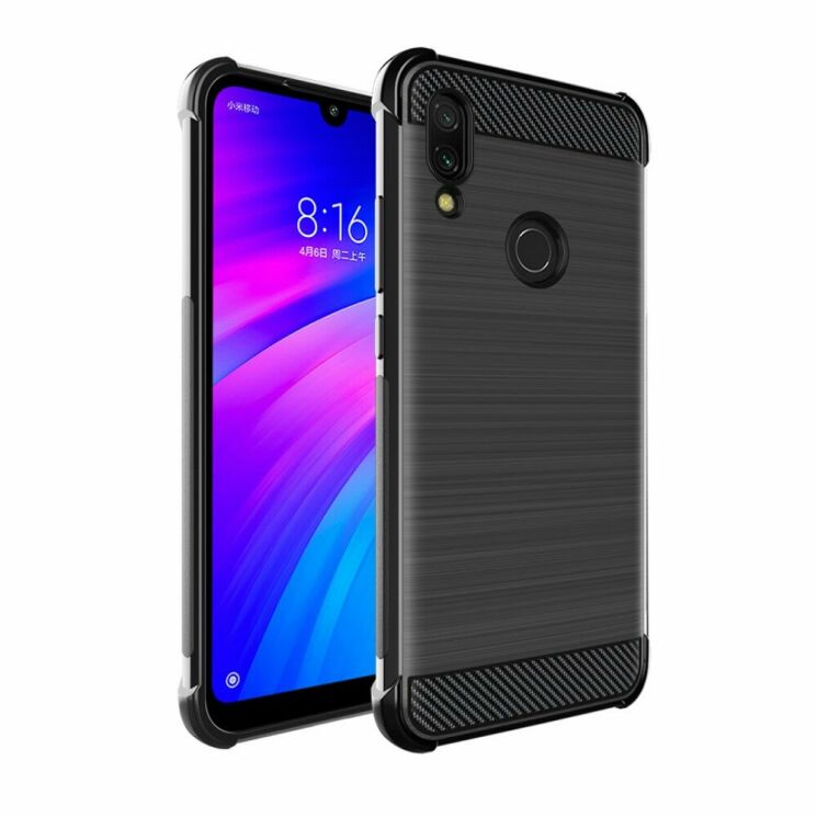 Силиконовый (TPU) чехол IMAK Vega для Xiaomi Redmi 7 - Black: фото 1 из 16