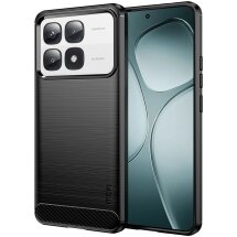 Силиконовый (TPU) чехол MOFI Carbon Fiber для Xiaomi 14T / 14T Pro - Black: фото 1 из 9