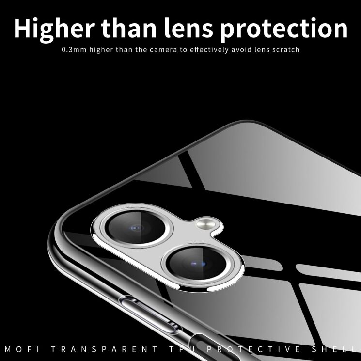 Силіконовий (TPU) чохол MOFI Thin Guard для Samsung Galaxy A07 (A075) - Transparent: фото 4 з 9
