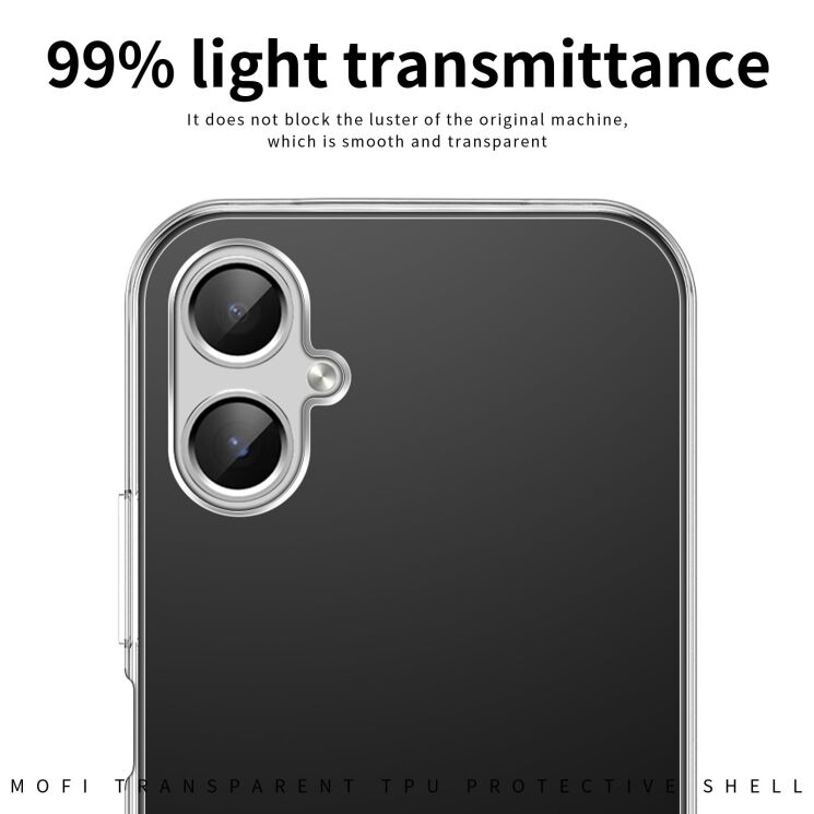Силіконовий (TPU) чохол MOFI Thin Guard для Samsung Galaxy A07 (A075) - Transparent: фото 5 з 9