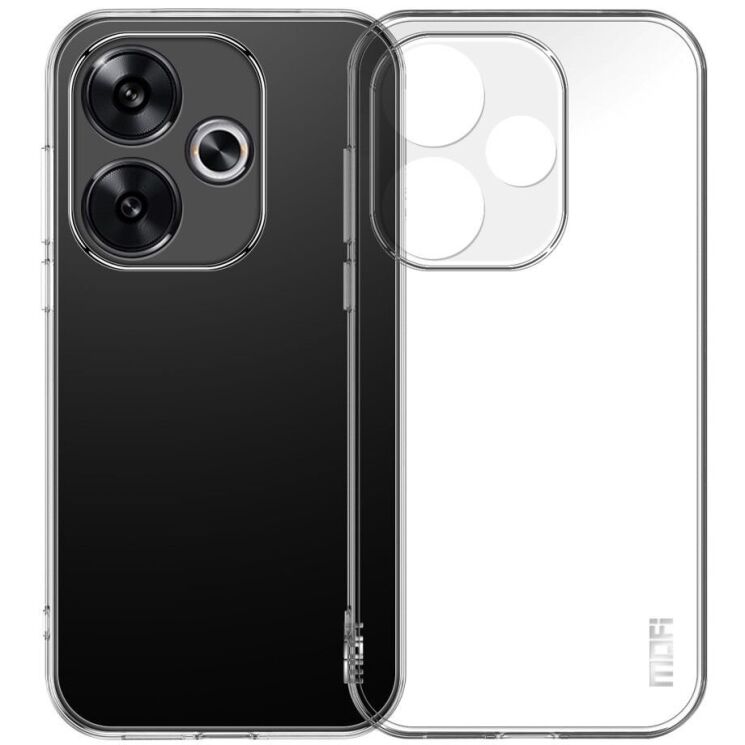 Силиконовый (TPU) чехол MOFI Thin Guard для Xiaomi Poco F6 - Transparent: фото 1 из 11