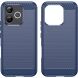 Силиконовый (TPU) чехол UniCase Carbon для Honor 600 Lite - Blue (411806L). Фото 2 из 10