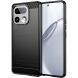 Силиконовый (TPU) чехол UniCase Carbon для Realme 16 Pro Plus - Black (428502B). Фото 1 из 8