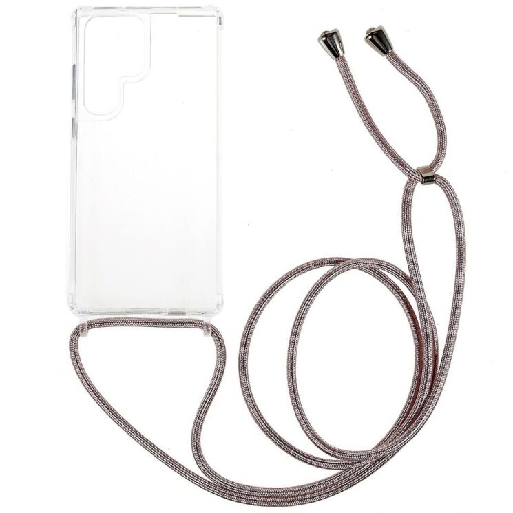 Силиконовый (TPU) чехол UniCase Carrying AirBag для Samsung Galaxy S23 Ultra (S918) - Rose Gold: фото 1 из 6