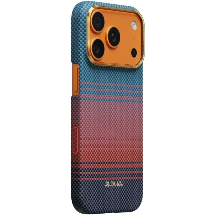 Ультратонкий чохол Pitaka Edge Case California Dream для iPhone 17 Pro (SCD1703P) - Blue / Rose: фото 2 з 11