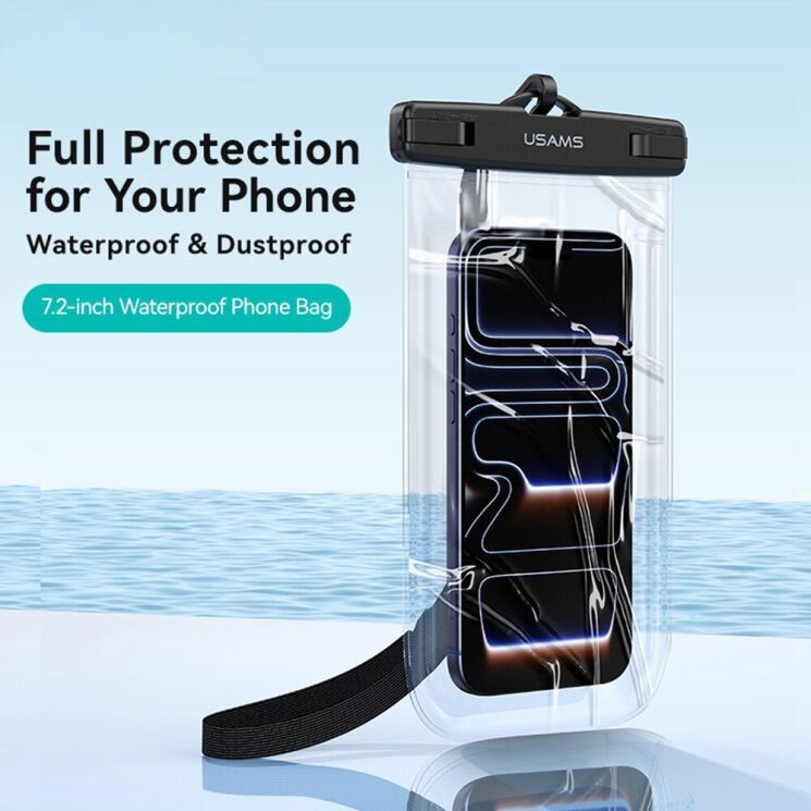 Влагозащитный чехол USAMS YD016 Waterproof Case - Transparent: фото 5 из 15