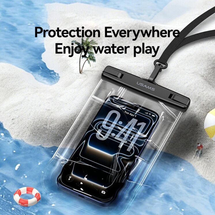 Влагозащитный чехол USAMS YD016 Waterproof Case - Transparent: фото 6 из 15